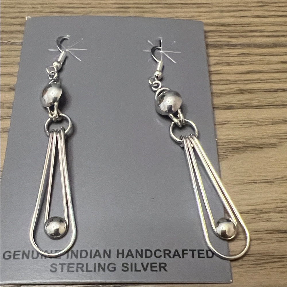 Native Handmade Sterling Dangle Earrings